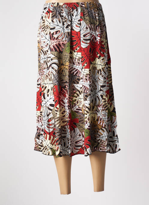 Jupe mi-longue gris QUATRE VINGT JOURS pour femme