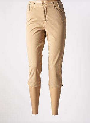 Corsaire taille élastique taille normale beige TBS femme