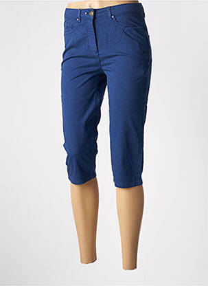 Corsaire tissage popeline taille normale bleu JULIE GUERLANDE femme