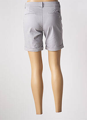 Short fermeture zippée sous rabat boutonné taille normale gris TBS femme