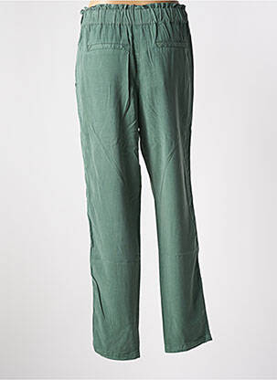 Pantalon droit tissage popeline taille normale vert LOLA ESPELETA femme