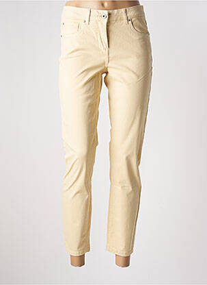 Pantalon 7/8 stretch taille basse beige BRANDTEX femme