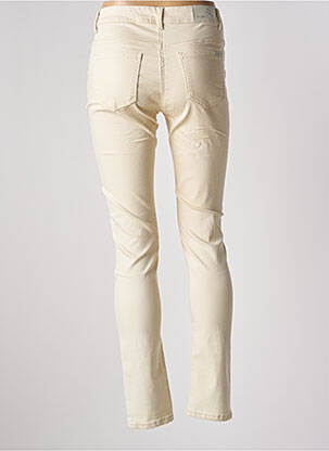Jeans coupe slim stretch taille normale beige GRIFFON femme
