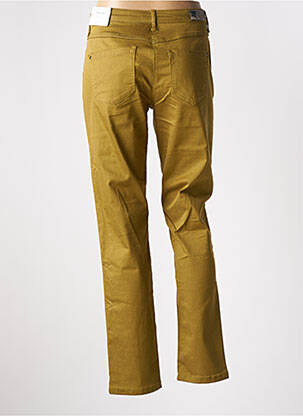 Pantalon slim tissage popeline taille normale vert BRANDTEX femme