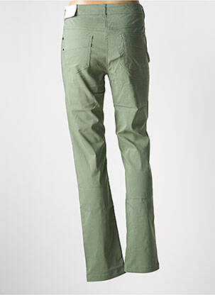 Pantalon slim tissage popeline taille normale vert BRANDTEX femme