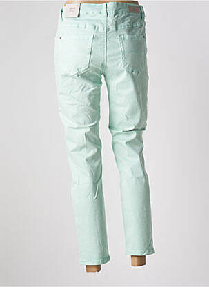 Jeans coupe droite stretch taille basse vert BRANDTEX femme