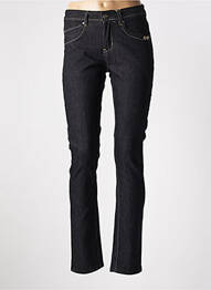 Jeans coupe slim taille basse taille basse noir QUATRE VINGT JOURS femme