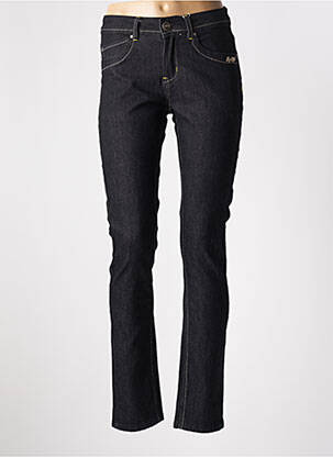 Jeans coupe slim taille basse taille basse noir QUATRE VINGT JOURS femme