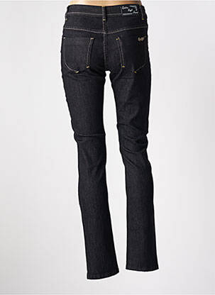 Jeans coupe slim taille basse taille basse noir QUATRE VINGT JOURS femme