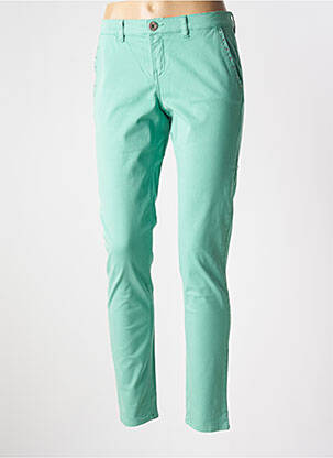 Pantalon chino taille basse taille basse vert LOLA ESPELETA femme
