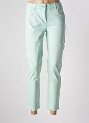 Jeans coupe droite vert BRANDTEX pour femme seconde vue