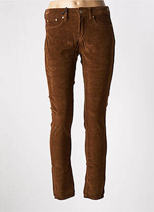 Pantalon slim marron LOLA ESPELETA pour femme