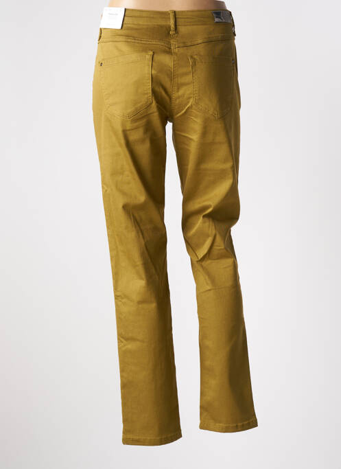 Pantalon slim tissage popeline taille normale vert BRANDTEX femme