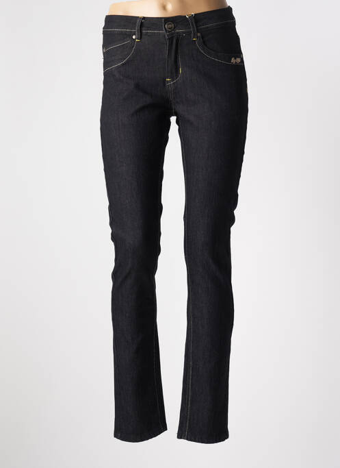Jeans coupe slim noir QUATRE VINGT JOURS pour femme