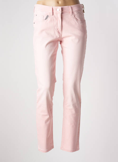 Jeans coupe slim rose ZERRES pour femme