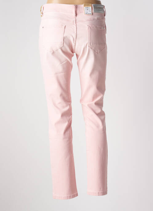 Jeans coupe slim rose ZERRES pour femme
