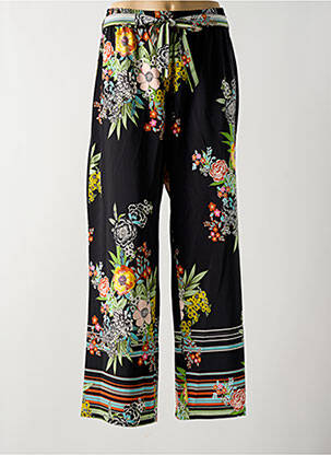 Pantalon large tissage popeline taille normale noir RED SOUL femme