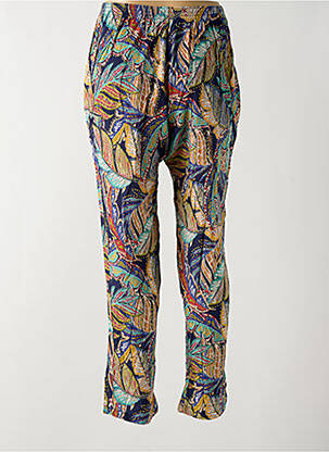 Pantalon slim taille haute taille haute bleu GRIFFON femme
