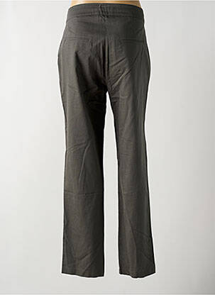 Pantalon chino fermeture zippée sous rabat boutonné taille normale vert GRIFFON femme