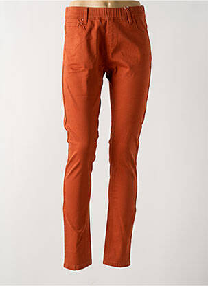 Jegging tissage popeline taille normale orange GRIFFON femme