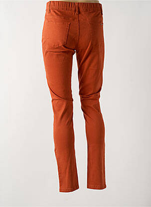 Jegging tissage popeline taille normale orange GRIFFON femme