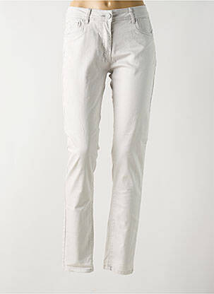 Jeans coupe slim stretch taille normale gris GRIFFON femme
