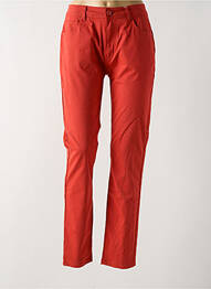 Jeans coupe slim stretch taille normale orange GRIFFON femme