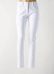 Jeans coupe slim blanc GRIFFON pour femme seconde vue