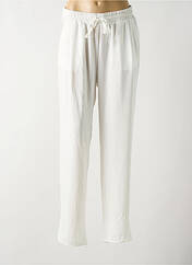 Pantalon droit blanc SMASH WEAR pour femme seconde vue