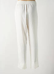 Pantalon droit blanc SMASH WEAR pour femme seconde vue