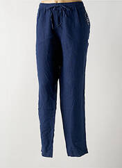 Pantalon droit bleu ZELI pour femme seconde vue