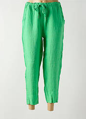 Pantalon droit vert OTTANTOTTO pour femme seconde vue