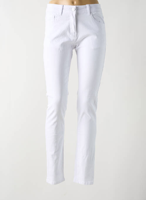 Jeans coupe slim blanc GRIFFON pour femme