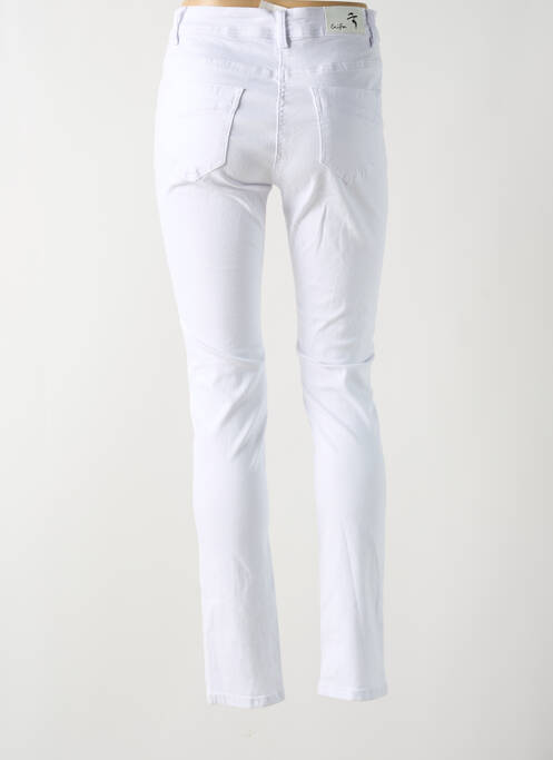 Jeans coupe slim blanc GRIFFON pour femme