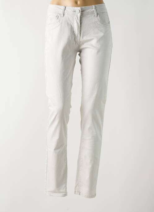 Jeans coupe slim gris GRIFFON pour femme