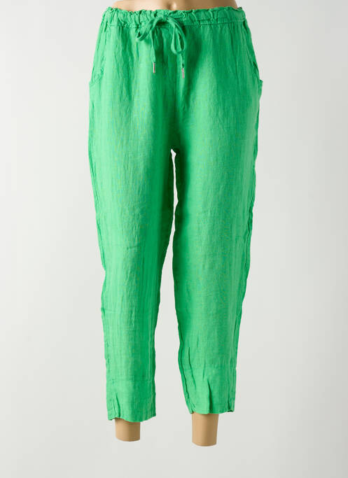 Pantalon droit vert OTTANTOTTO pour femme