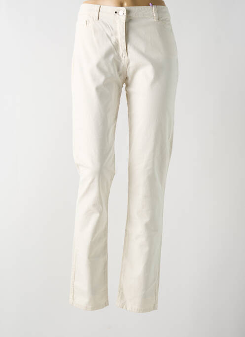 Pantalon slim beige JULIE GUERLANDE pour femme