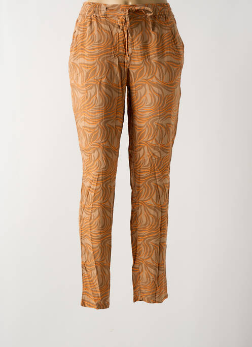 Pantalon slim marron BRANDTEX pour femme