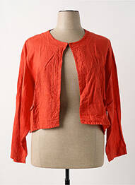 Boléro col rond orange FRED SABATIER femme