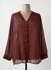 Chemisier Femme Fred David Imprimé Floral Gris - Taille M, Manches 3/4 évasées, Viscose/polyester, Très Bon état Occasion