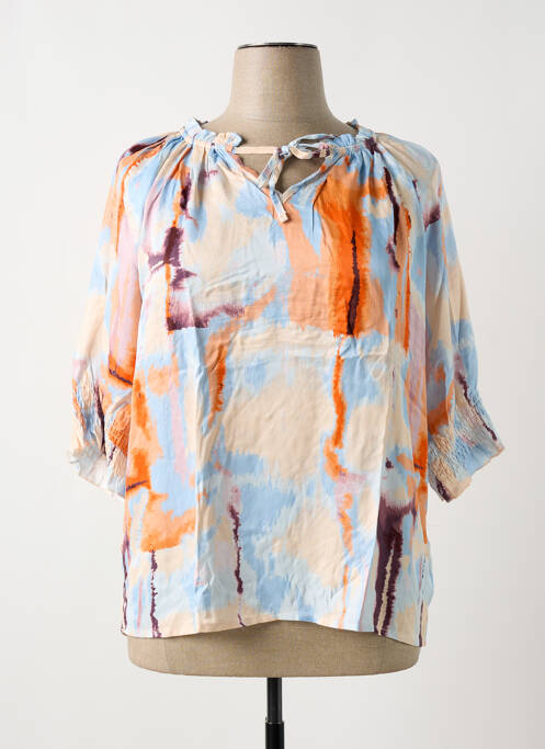 Blouse orange BRANDTEX pour femme