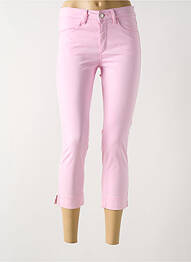 Pantacourt stretch taille normale rose PIERRE CARDIN femme