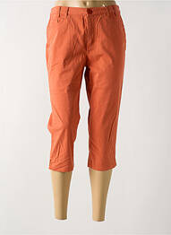 Pantacourt taille élastique taille normale orange TBS femme