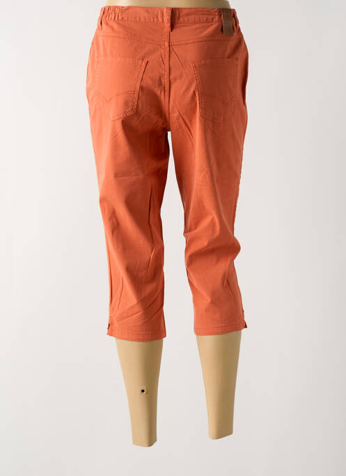Pantacourt taille élastique taille normale orange TBS femme