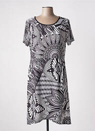 Robe courte manches courtes manches courtes noir GENUINE femme