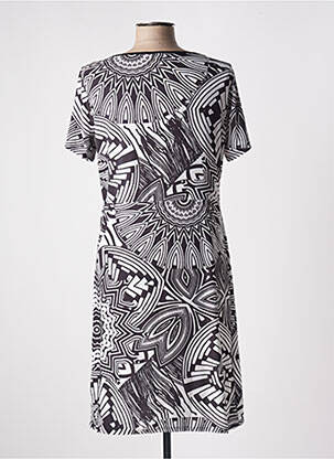 Robe courte manches courtes manches courtes noir GENUINE femme