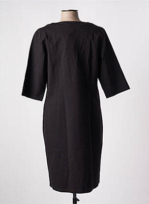 Robe mi-longue manches 3/4 manches 3/4 noir JULIE GUERLANDE femme