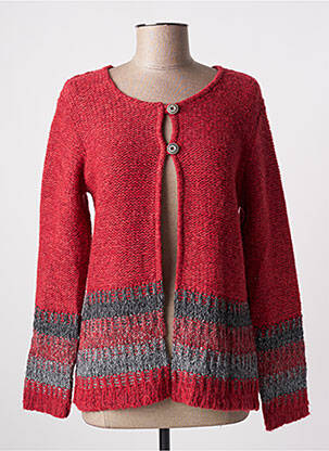Gilet manches longues stretch rouge GRIFFON femme