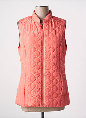 Doudoune poches sans capuche orange BRANDTEX femme
