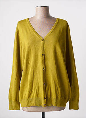 Gilet manches longues resserrée sur le bas vert BRANDTEX femme